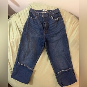 Abercrombie curve love ultra high rise dark wash jeans